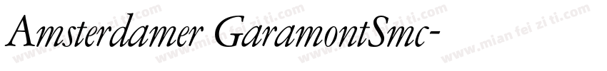 Amsterdamer GaramontSmc字体转换